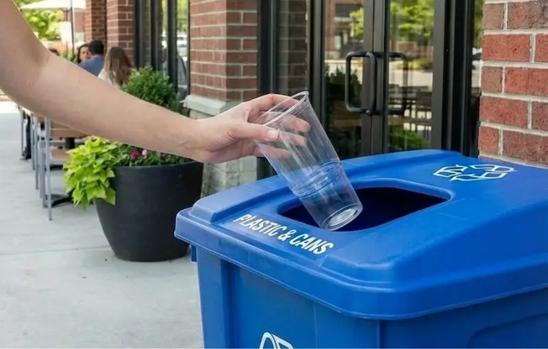 follow local recycling rules and guidelines